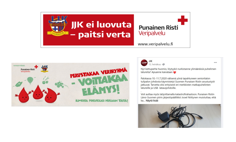 JJK Jyväskylä - JJK:n ja SPR:n pitkä yhteistyö saa jatkoa